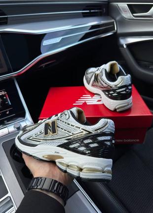 New balance 1906r white metallic gold4 фото