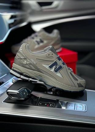 New balance 1906r gray navy1 фото