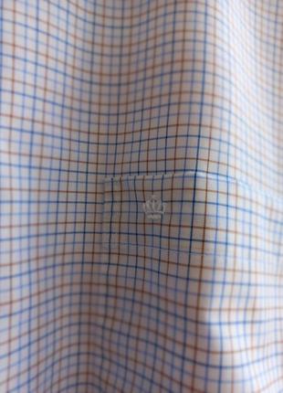 2xl /брендовая немецкая рубашка летняя в принт с коротким рукавом сорочка теніска8 фото
