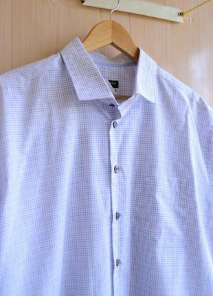 2xl /брендовая немецкая рубашка летняя в принт с коротким рукавом сорочка теніска4 фото