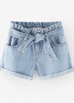 Дитячі джинсові шорти zara для дівчинки/детские джинсовые шорты зара на девочку1 фото