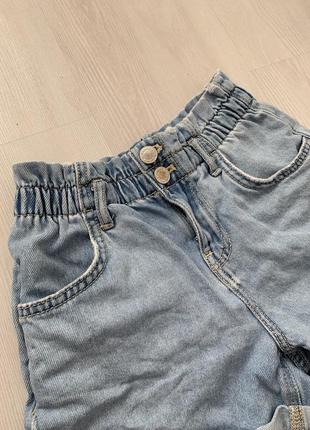 Дитячі джинсові шорти zara для дівчинки/детские джинсовые шорты зара на девочку7 фото