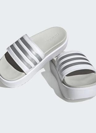 Шлепанцы adidas adilette на платформе, оригинал, стелька 27,5 см