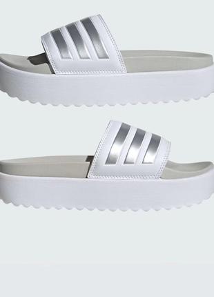 Шлепанцы adidas adilette на платформе, оригинал, стелька 27,5 см