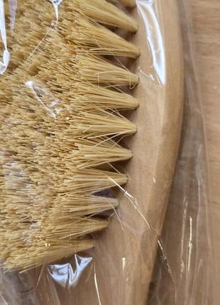 Масажна щітка для сухого масажу з щетиною з сизалю2 фото