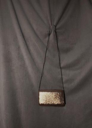 Сумочка клатч металлик