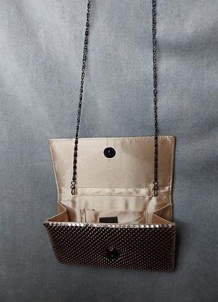 Сумочка клатч металлик