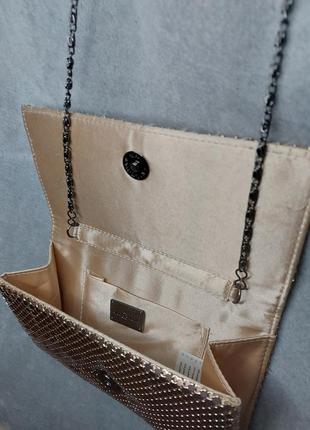 Сумочка клатч металлик