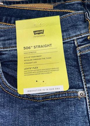 Джинсы levis 506 straight stretch fleх, размер 32х343 фото