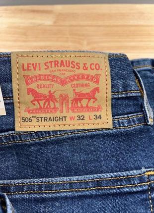 Джинсы levis 506 straight stretch fleх, размер 32х344 фото