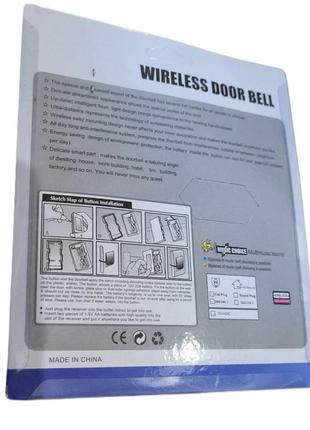 Беспроводной дверной звонок от розетки, сети, батарейки  220v wireless door bell8 фото