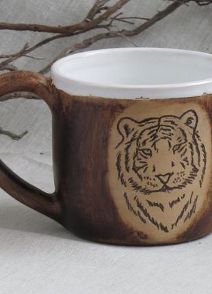 Чашка с животным тигр лиса жираф чашка керамічна чашка глиняная чашка чашка для кофе чайная чашка