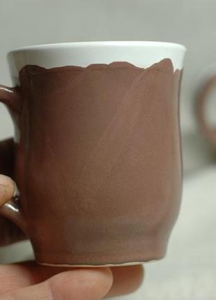 Чашка кофейная чашка керамічна чашка глиняная гончарная чашка чашка чашка для кофе чайная чашка8 фото
