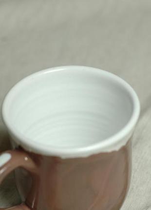 Чашка кофейная чашка керамічна чашка глиняная гончарная чашка чашка чашка для кофе чайная чашка4 фото