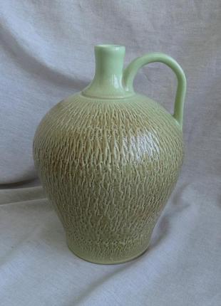 Бутиль глиняний керамічний глечик керамічний бутиль для напоїв гончарний бутель3 фото