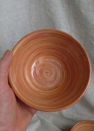 Керамічна тарілка миска гончарна салатниця глиняна тарілка для супу5 фото