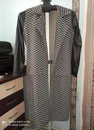 Кардиган шкіряні рукава shelikes