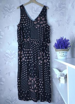 Трикотажна сукня плаття сарафан з розрізами по боках1 фото