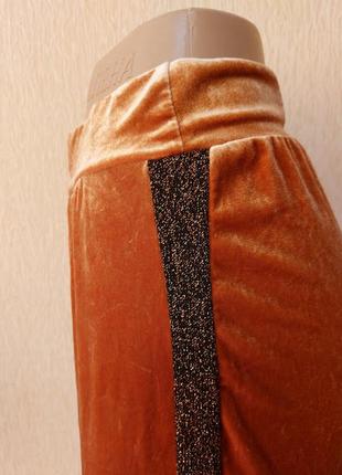 Стильные женские бархатные, велюровые брюки, штаны prettylittlething8 фото