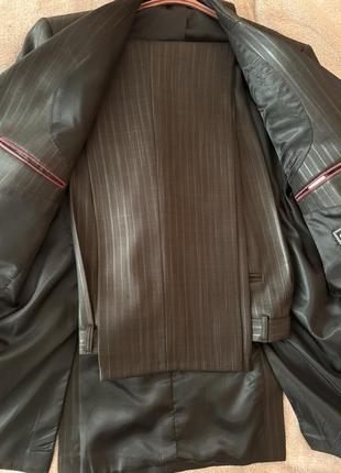 Деловой классический мужской костюм пиджак + брюки4 фото