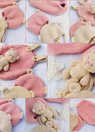 Комплект для новорожденного детвора newborn handmade