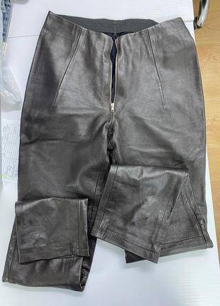 Кожаные натуральные брюки xs-s