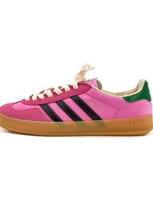 Демисезон кроссовки gucci x adidas gazelle1 фото