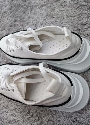 Классные женские белые кроссовки,кеды8 фото