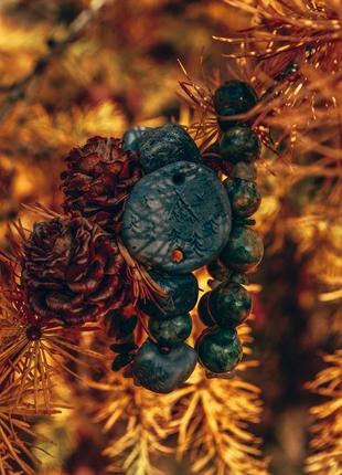 Комплект украшений «осень шамана» из серии шаманский лес6 фото