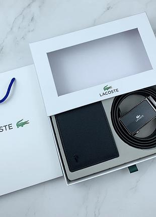 Приобрести мужской набор ремень и кошелек лакоста lacoste4 фото