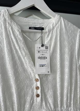 Zara платье с вышивкой, xs, s, m9 фото