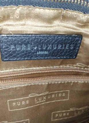 Pure luxuries london genuine leather сумка женская кожанная через плечо8 фото