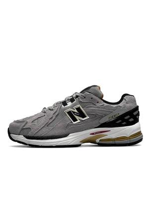 Чоловічі кросівки new balance сірі з золотим 1906d protection gray black gold7 фото