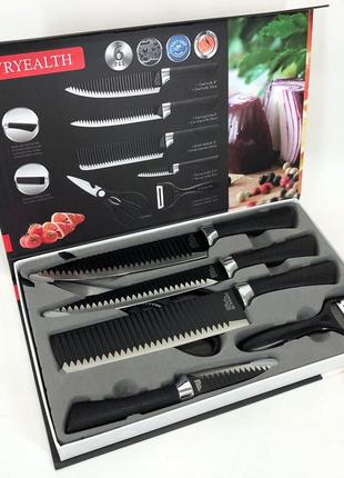 Набір кухарських ножів genuine king-b0011 | набір ножів для кухні | ga-429 набір ножів8 фото