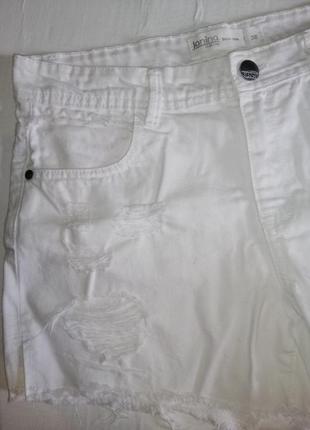 Шорты женские джинсовые белые7 фото