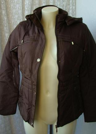 Куртка теплая демисезонная капюшон р.50 3998