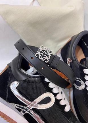 Кожаный ремень в стиле loewe