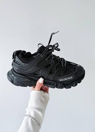 Жіночі кросівки чорні у стилі balenciaga track 3.0 black