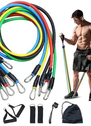 Спортивная резинка для тренировок exercise pipe / резинка лента для фитнеса / лента эспандер dh-890 для