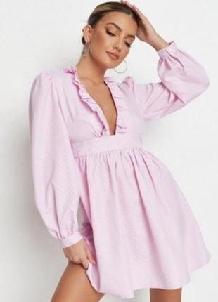 Нежное платье в полоску missguided