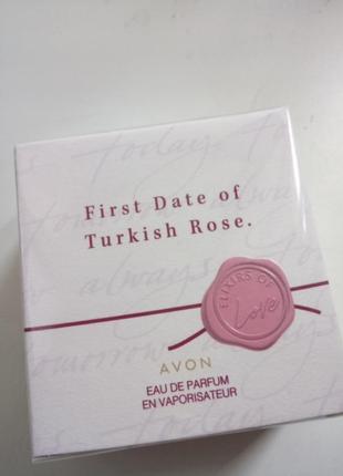 Парфумована вода first date of turkish rose avon eu de parfum 30ml3 фото