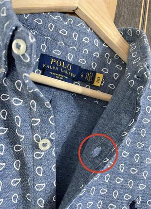 Polo ralph lauren l бавовняна сорочка чоловіча regular5 фото