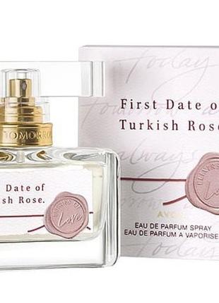 Парфумована вода first date of turkish rose avon eu de parfum 30ml2 фото