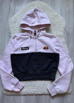 Свитшот ellesse укороченный худи кофта с капюшоном подростковая1 фото