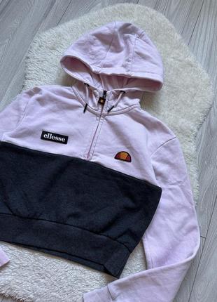 Свитшот ellesse укороченный худи кофта с капюшоном подростковая2 фото