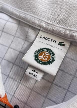 Lacoste white поло4 фото