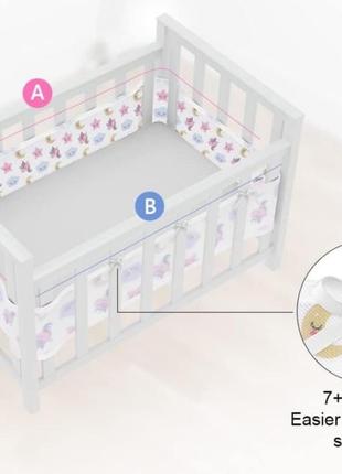 Бампер для дитячого ліжечка, чохол на поручні для дитячого ліжечка, бампер для дитячого ліжечка для хлопчиків і дівчаток2 фото