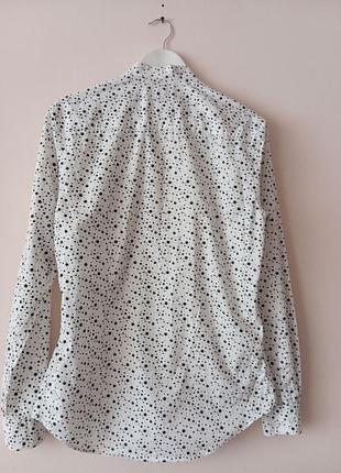 Чоловіча сорочка slim fit в принт zara