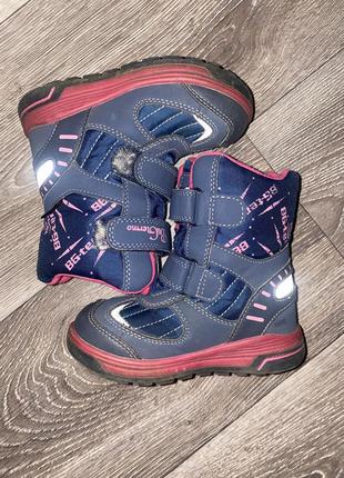 Зимові термо чоботи чобітки ботінки для дівчинки3 фото