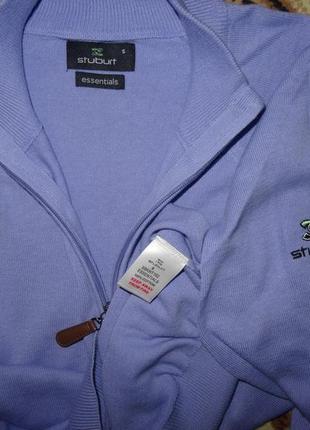 Кофта реглан светр stuburt golf essentials чоловічий s4 фото